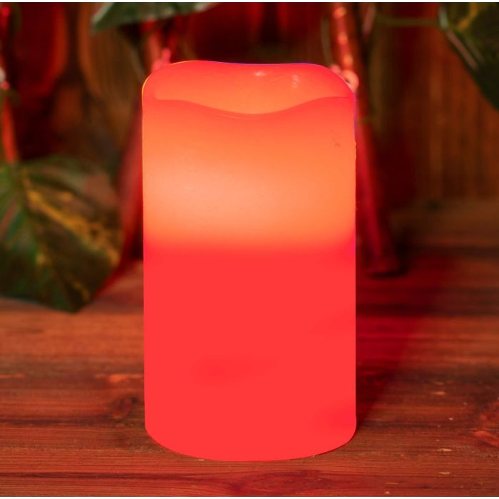 A red LED candle